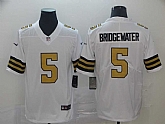 Nike Saints 5 Teddy Bridgewater White Color Rush Limited Jesey,baseball caps,new era cap wholesale,wholesale hats